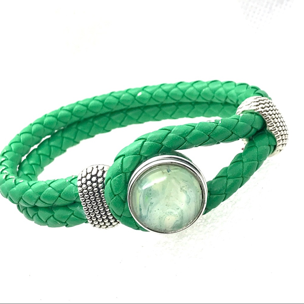 Bracelet Leather Noosa Handmade 20mm snap SB20